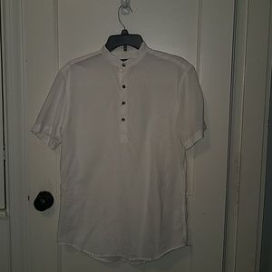 White linen top and bottom set